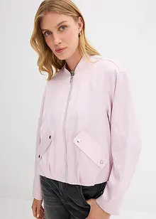 Bomber van glanzende viscosemix, bonprix