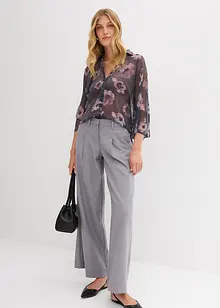 Oversized blouse van luchtige chiffon, bonprix