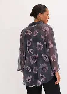 Oversized blouse van luchtige chiffon, bonprix