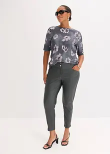 Stretch broek met glanseffect, bonprix