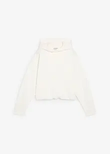 Hoodie van licht glanzende viscosemix, bonprix