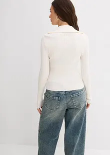 Geribd shirt in een zachte viscosemix, bonprix