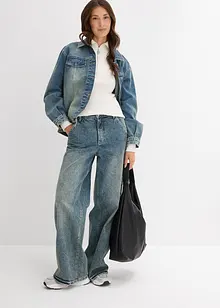 Geribd shirt in een zachte viscosemix, bonprix