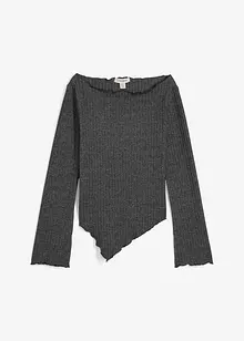 Geribd shirt in een zachte viscosemix, bonprix