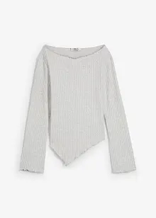 Geribd shirt in een zachte viscosemix, bonprix