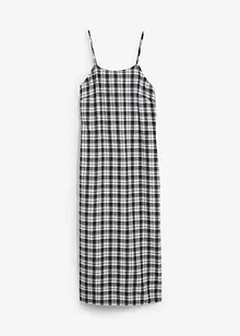 Flanellen jurk met bandjes van puur katoen, bonprix