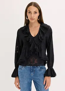 Licht transparante chiffonblouse, bonprix