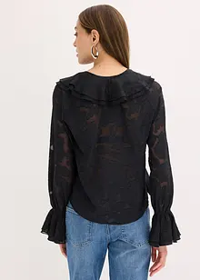 Licht transparante chiffonblouse, bonprix