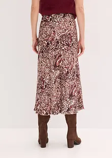 Satijnen rok met structuur, bonprix