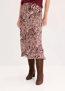 Satijnen rok met structuur, bonprix