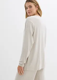 Lange sweater in een gebreide look, bonprix