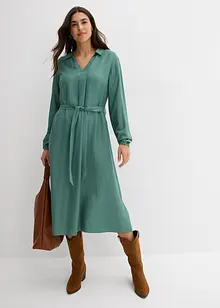 Midi jurk van soepele viscose, bonprix