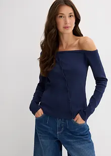 Geribde longsleeve, bonprix