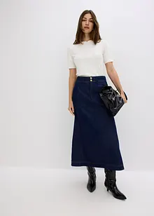 Spijkerrok in midilengte, bonprix