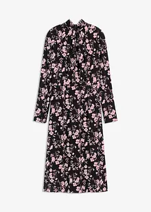Midi jurk met opstaande kraag, bonprix