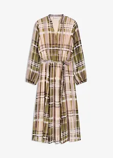 Chiffonjurk met een riem, bonprix