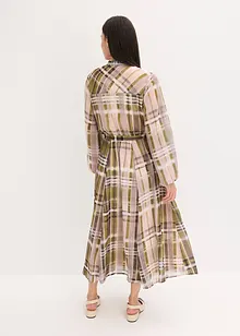 Chiffonjurk met een riem, bonprix