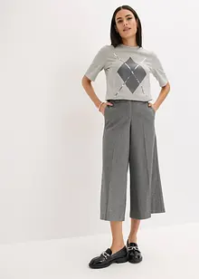 Shirt met halflange mouwen, pailletten en print, bonprix