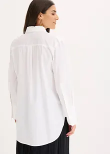 Blouse met strik van katoen, bonprix