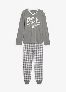 Pyjama met lange mouwen in een katoenmix, bonprix