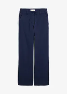 Wijde 7/8 broek van elastisch biologisch katoenmix, bonprix