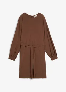 Mini jurk met structuur in een viscosemix, bonprix