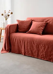 Veelzijdige linnen plaid van hooge kwaliteit, bonprix