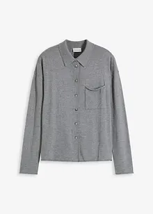 Fijngebreid vest in overhemd look, bonprix