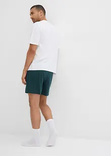 Pyjama van puur biologisch katoen met korte mouwen (3-dlg. set), bonprix