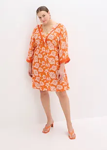 Tuniekjurk met kant van gestructureerde viscose, bonprix