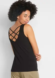 Jersey top met rugdetail, bonprix