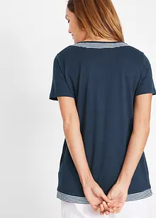 2-in-1 shirt van biologisch katoen, korte mouw, bonprix
