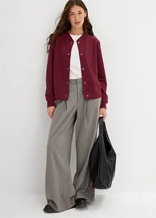 Sweat bomber met een knoopsluiting, bonprix