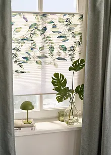 Plisségordijn met bladerprint, bonprix