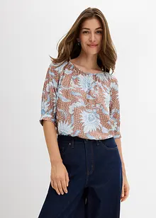 Blouse in een fijne viscosemix, bonprix