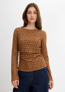 Longsleeve van kant, bonprix