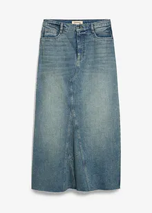 Maxi spijkerrok, mid waist, bonprix