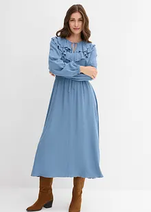 Maxi jurk van soepele viscose, bonprix