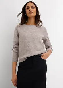 Gebreide trui met boothals, bonprix