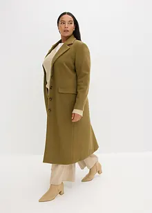Lange jas in wollen look, bonprix
