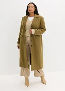 Lange jas in wollen look, bonprix