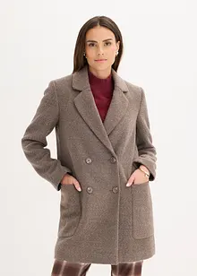 Korte jas in wollen look, bonprix