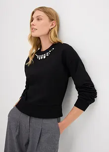 Oversized sweater van katoen, bonprix