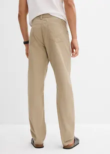 Regular fit twill broek van katoen, straight, bonprix