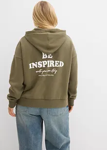 Oversized hoodie van een zachte katoenmix, bonprix