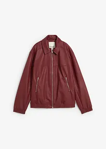 Oversized imitatieleren jas, bonprix