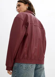 Oversized imitatieleren jas, bonprix