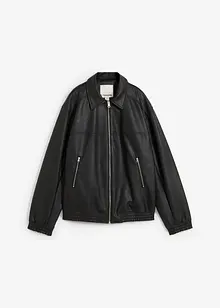 Oversized imitatieleren jas, bonprix
