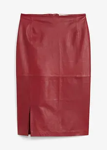 Leren rok met split, bonprix