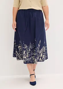 Popeline midirok van katoen, bonprix